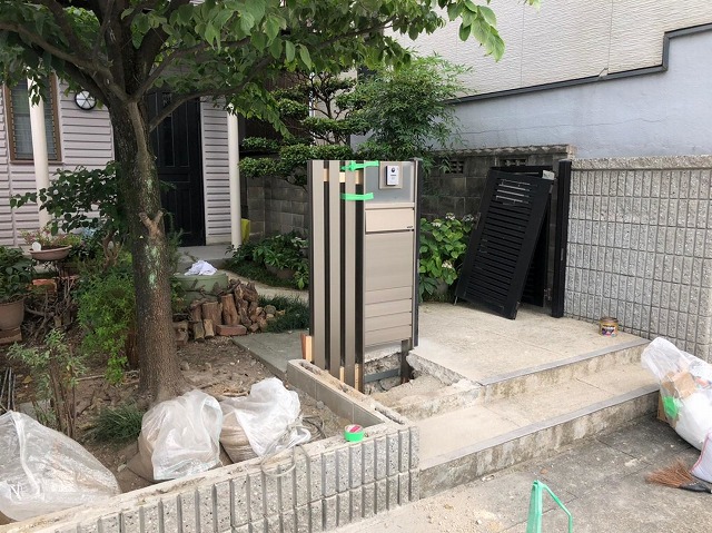 新規の門施工